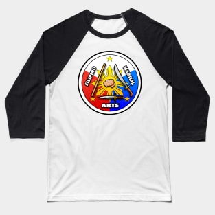 Filipino Martial Arts Logo (classic Filipino Flag style) Baseball T-Shirt